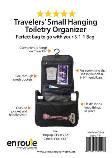 Small Toiletry Organizer (#154) - En Route Travelware