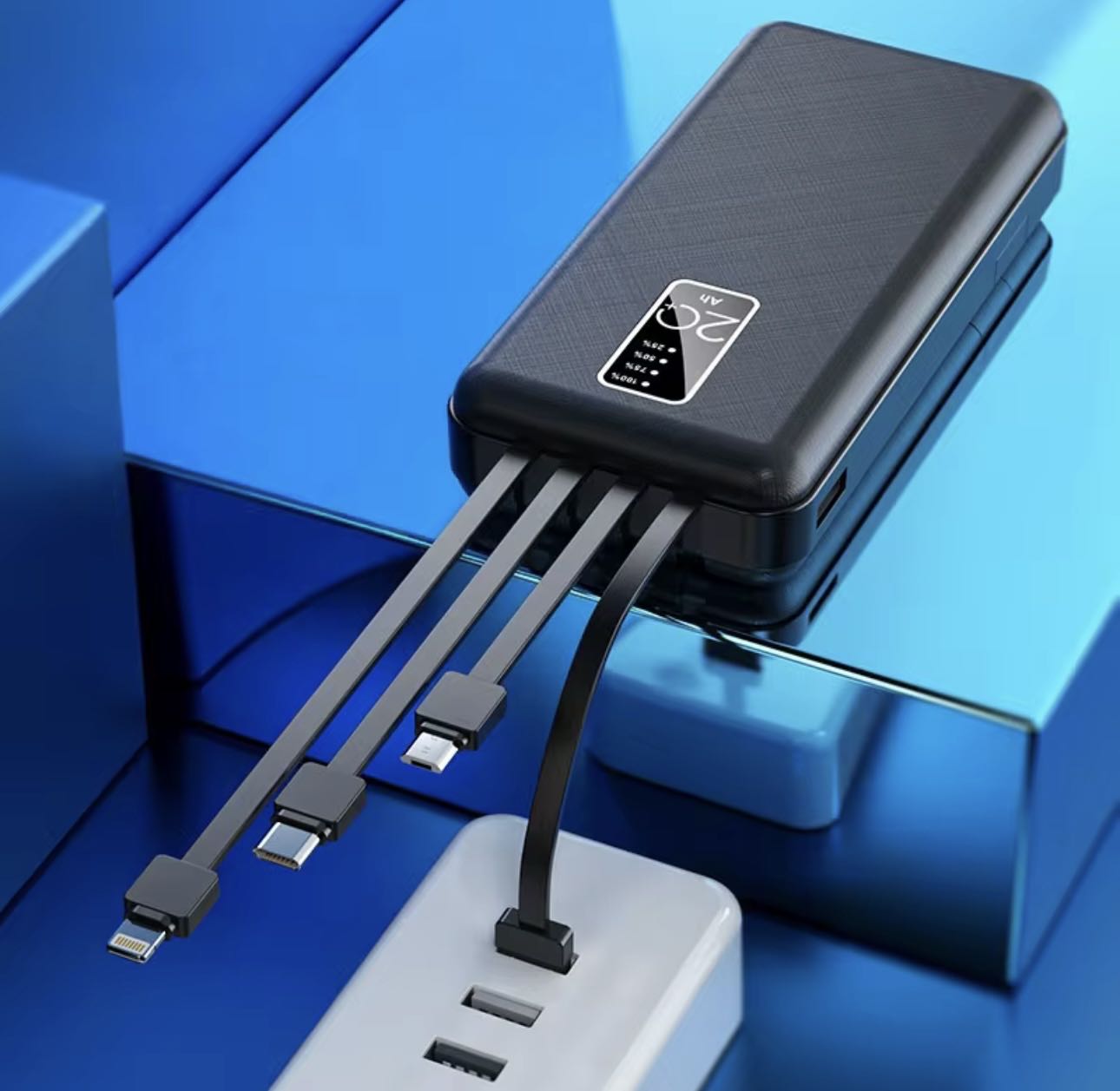 Power Bank with cables. Always have a back-up phone charge when travelling.
