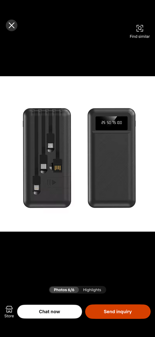 Power Bank with cables. Always have a back-up phone charge when travelling.