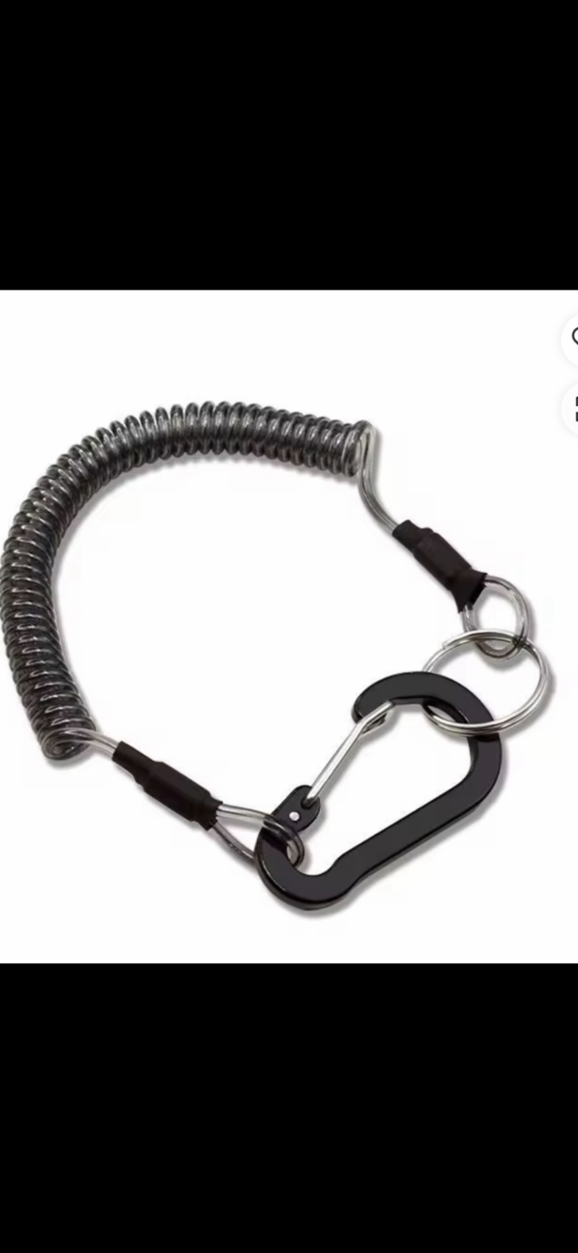 Steel coil tether for your phone