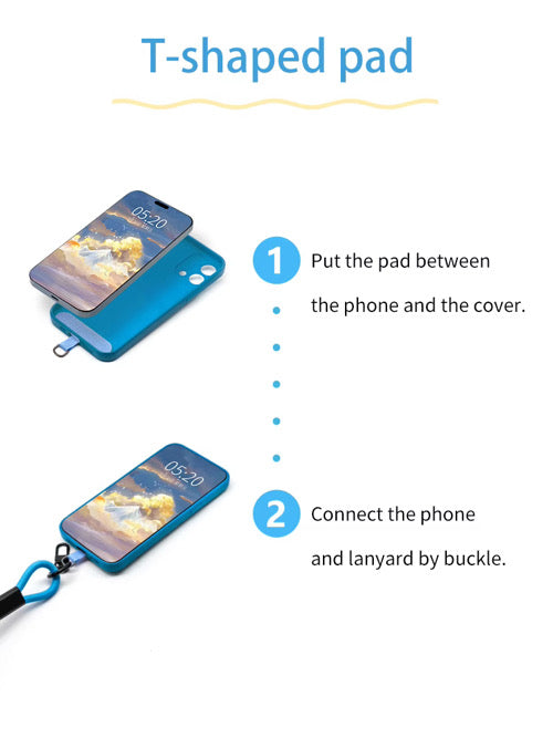 Anti-theft neck lanyard and power cord.  Two in one.  Deter phone theft.