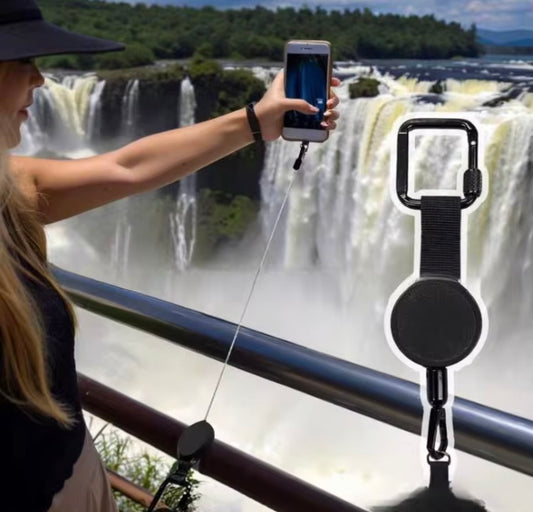 Retractable Steel Phone Tether. Attach your phone to you or lose it.