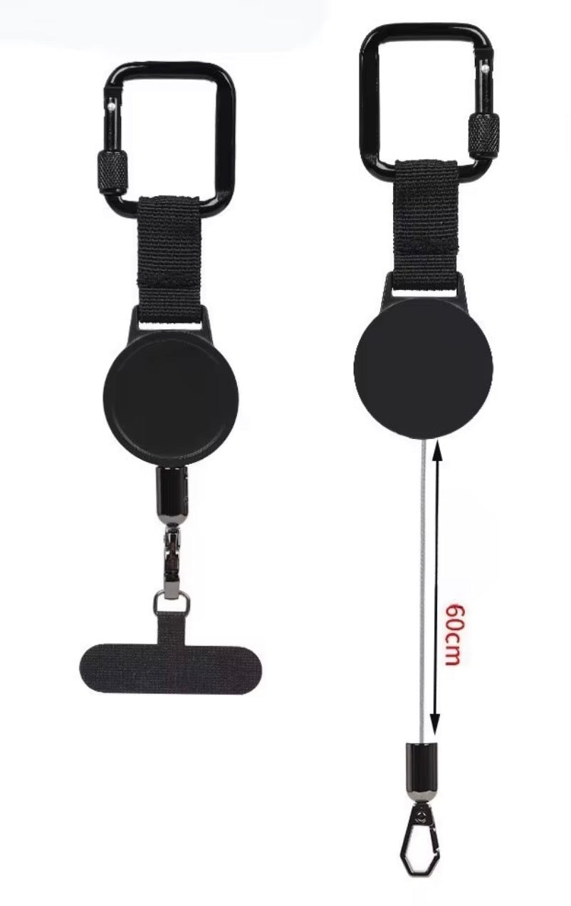 Retractable Steel Phone Tether. Attach your phone to you or lose it.