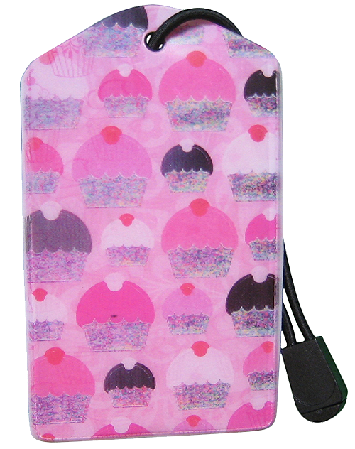 z Luggage Tag: Pink Cupcake - En Route Travelware